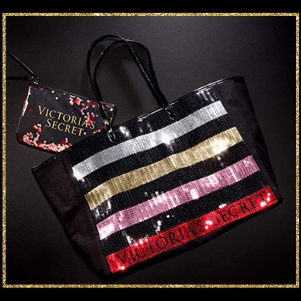 Victoria's Secret sparkly tote
